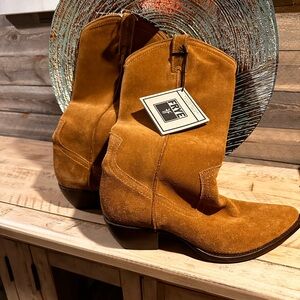 Frye Suede Western Boots